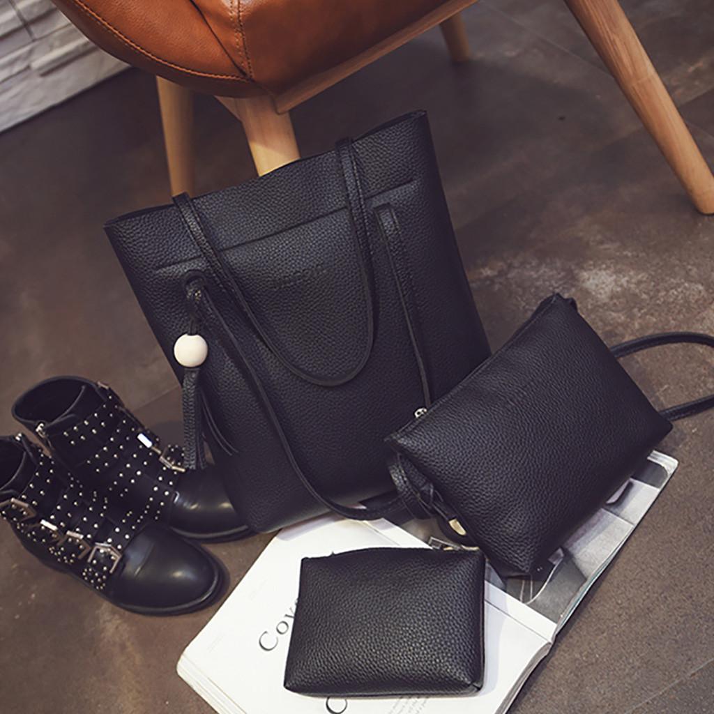 Fashion Women Tassels Leather Shoulder Bag Crossbody Bag Clutch Wallet Retro Bag