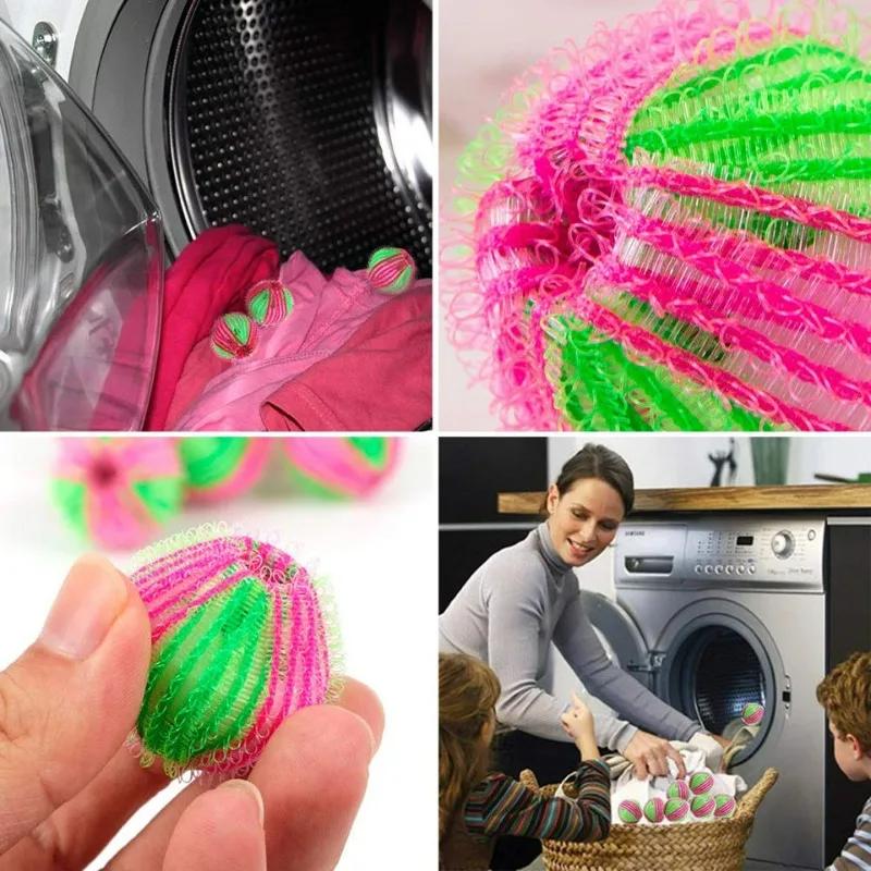3-48Pcs Pet Hair Remover for Laundry Dryer Balls Reusable Washing Machine Hair Catcher Pet Dog Cat Hair Catcher Household Clean