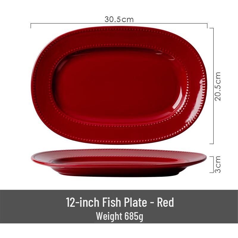 WUHE Nordic Ceramic Plates and Bowls Set