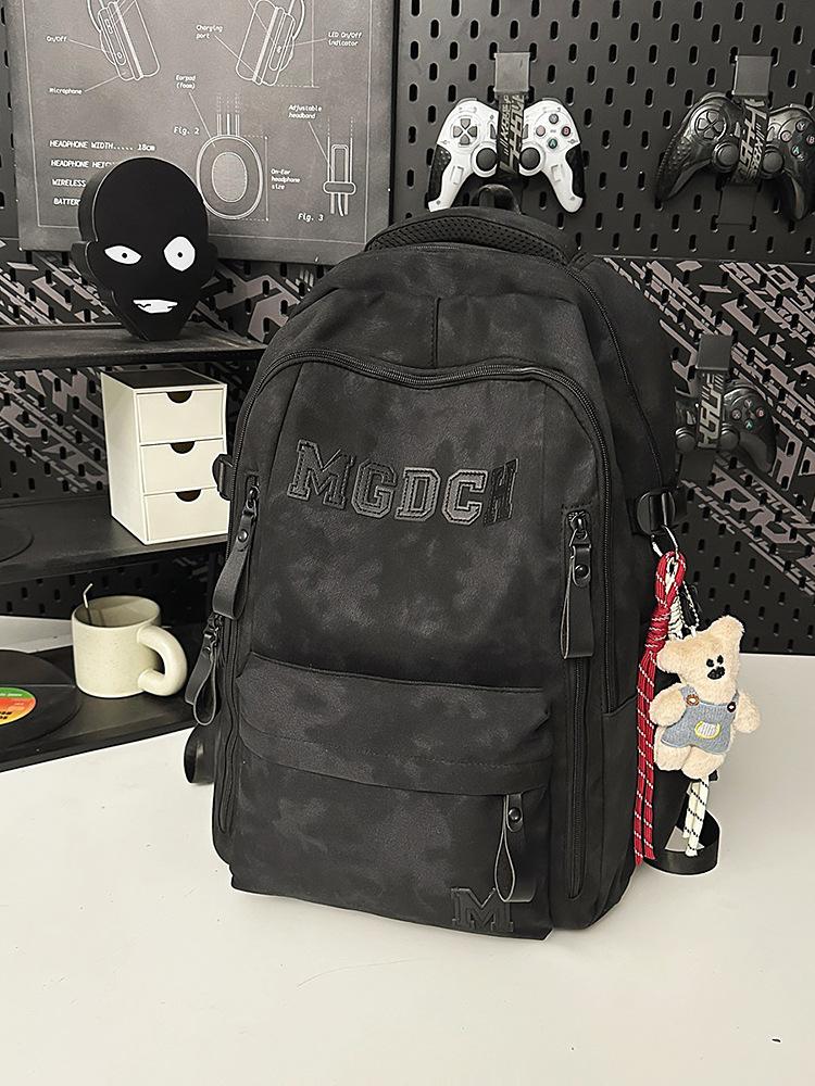 Schoolbag Multifunctional Wide Back Strap School Bag Junior High School Girls High School Boys Backpack College Student Travel Outdoor Backpack