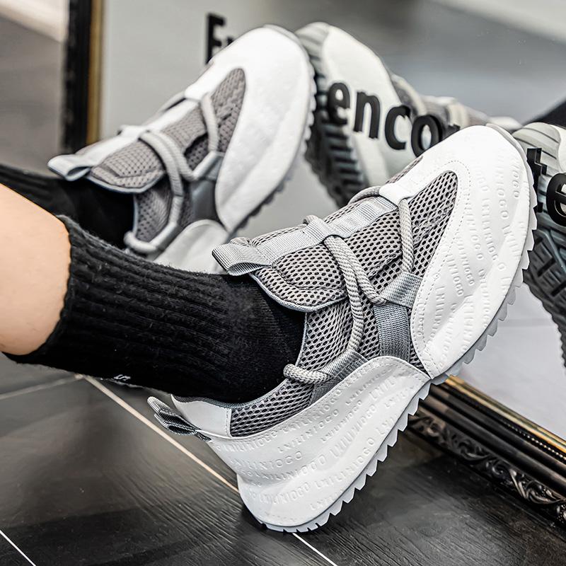 Fashion New Mens Shoes  Breathable Sneakers Breathable Composite Seiko Upper Thickened Anti slip Wear resistant Soles Shoe New model