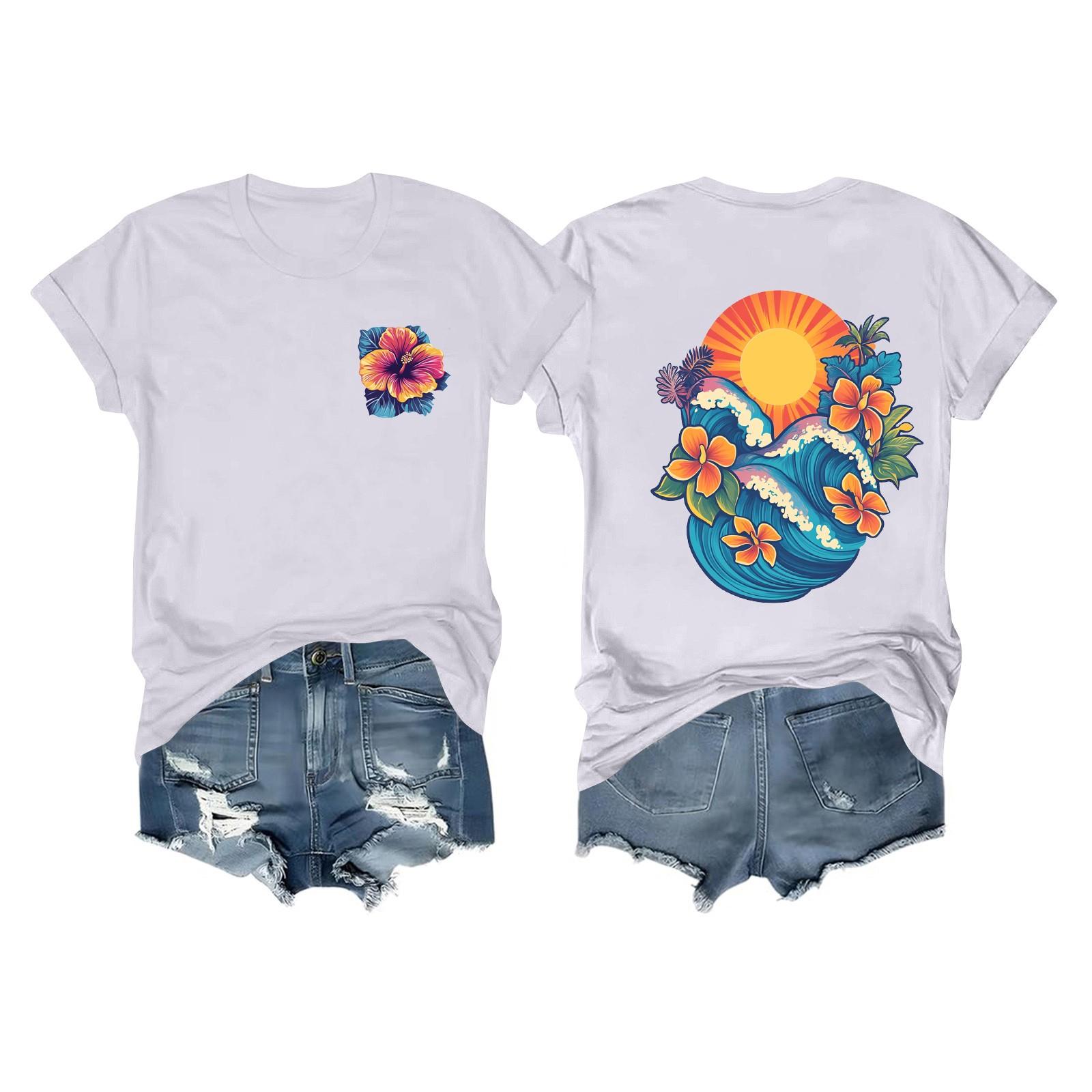 

Футболки с короткими рукавами для женщин, модные топы, легкие и мягкие повседневные летние наряды, одежда XL белый