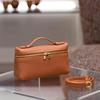 2025 Women's Genuine Leather Crossbody & Clutch Bag - LP19 Top Layer Cowhide Lunch Box Design
