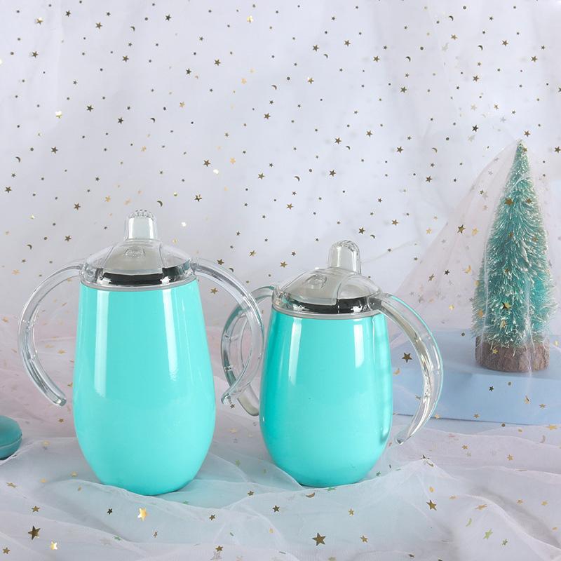 Inside and Outside Stainless Steel Thermos Cup Hot Sublimation Children's Baby Bottle Big Belly Cup Eggshell Cup Ice Bully Cup