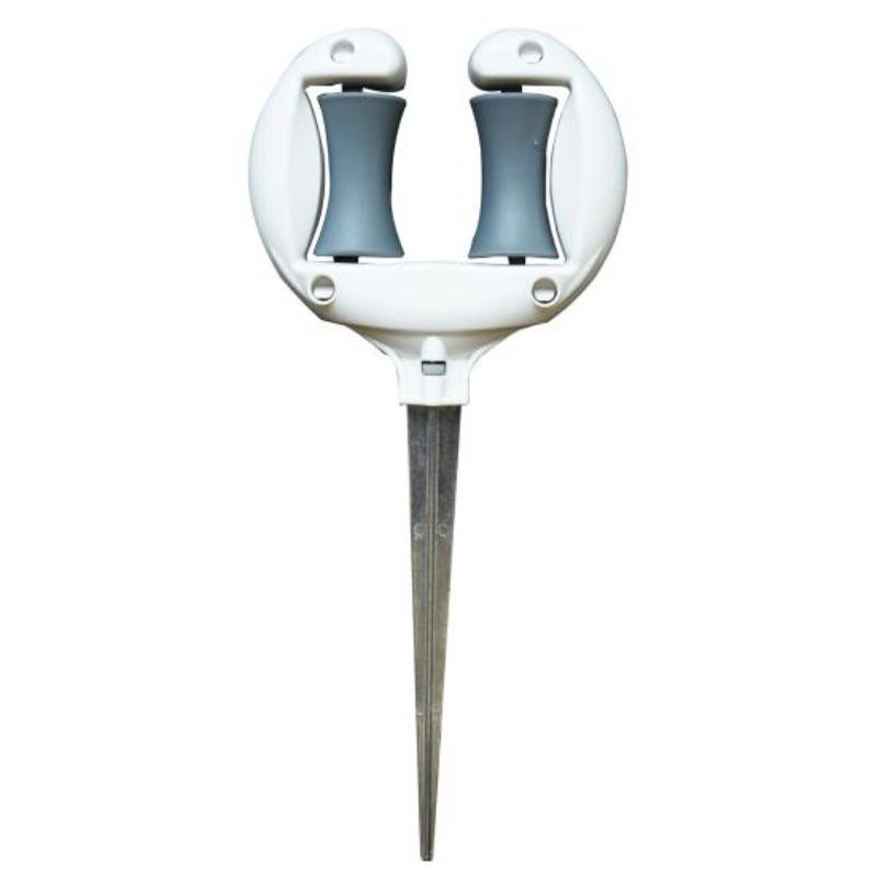 Guida per tubo da giardino Chiodo per posizionamento tubo acqua dolce Tenuta Rullo liscio a risparmio di manodopera Testa appuntita Antiscivolo Esterno