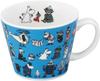 Yamaka Shoten MOOMIN Stor Suppe 11 x Mikrobølgeovn Laget i Mumidalen Krus, 400ml, Diameter Ca.. 9cm, Trygg, Japan, Venner, Blå, MM11001-36
