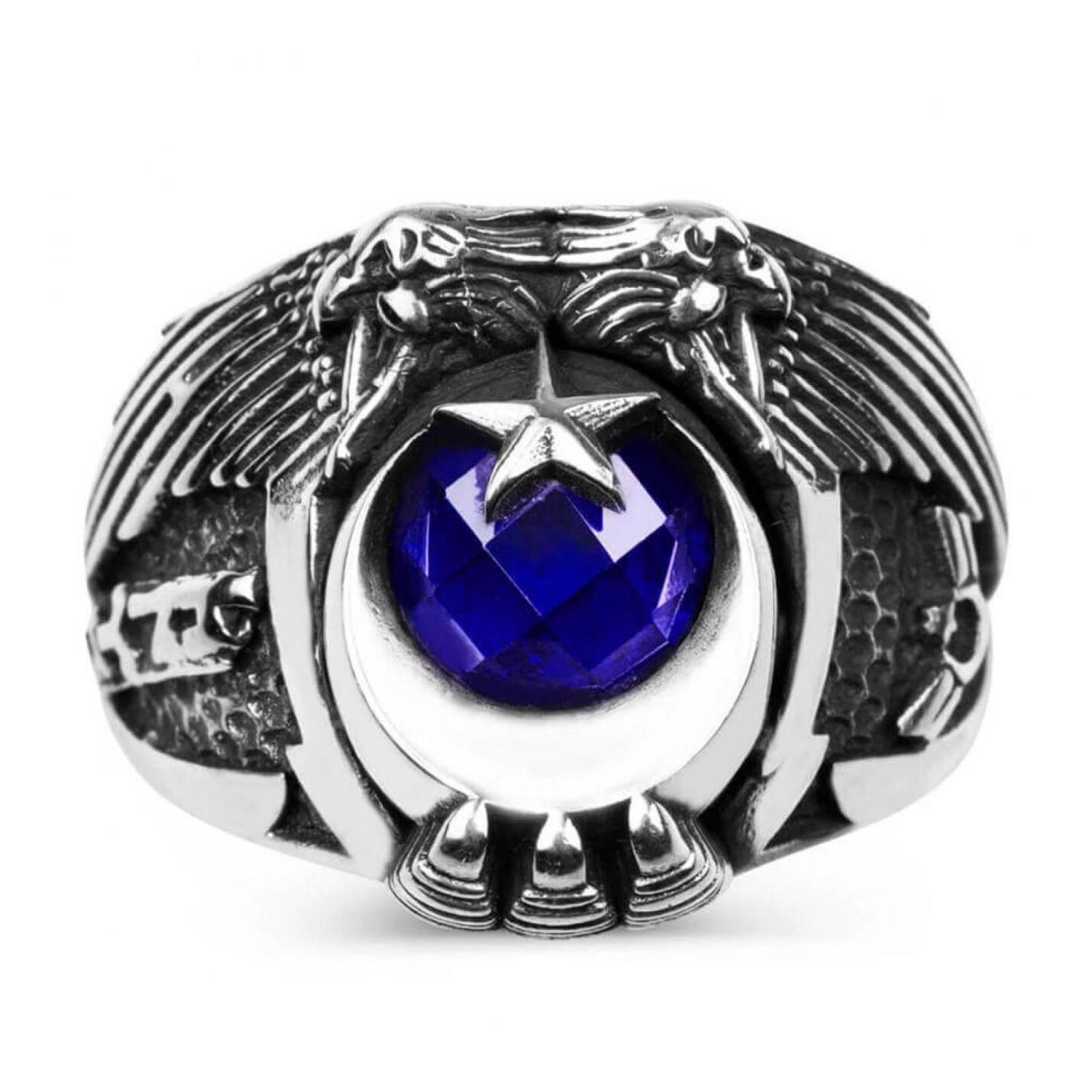 

Гоктюркское кольцо с турецкой надписью «Двойной орел», главный сержант