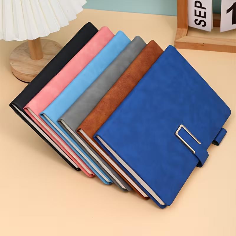 A5 Retro Notebook Soft Leather Cover 200 Pages Agenda for Students Business Office School Stationery Supplies