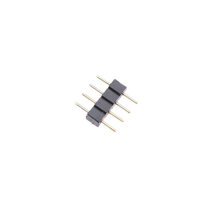 5Pcs 5050 Led Rgb Strip Light Connector 4 Pin Conductor Strip To Controller Jumper Solderless Clip On Pigtail Power Adapter