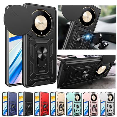 Šarvuotas dėklas Honor Magic 6 Lite Magic 5 4 X9b X8b X7b X9a X8a X7a X9 X8 5G X7 X5 Plus Dangtelis Apsauginis žiedelis Objektyvui Coque Fundas