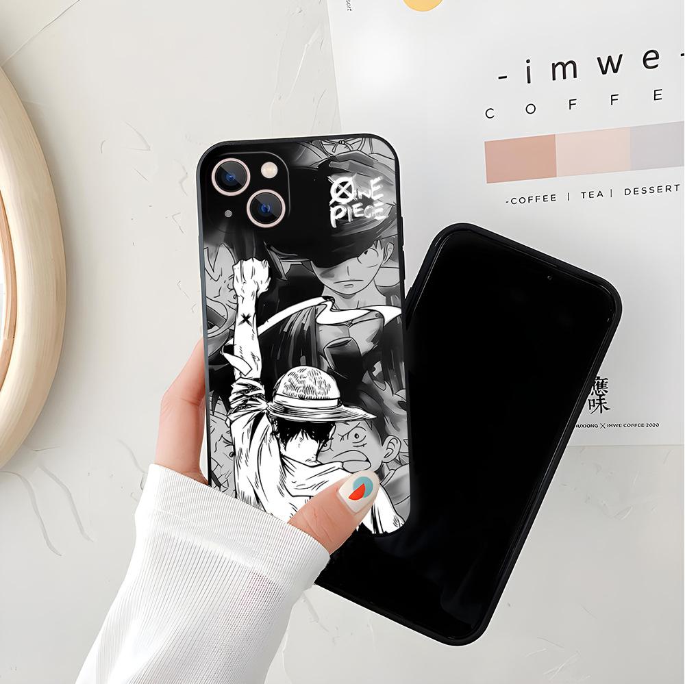 ONE PIECE Luffy Apple 17promax mobile phone case iphone12 trendy brand men's 15 anti-drop 14 protective case 13