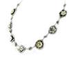 Les Trésors De Lily [D9133] - White 'Fleurettes' Designer Necklace