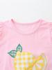 European Style Girls' Summer Embroidered Short-Sleeved Cotton Set