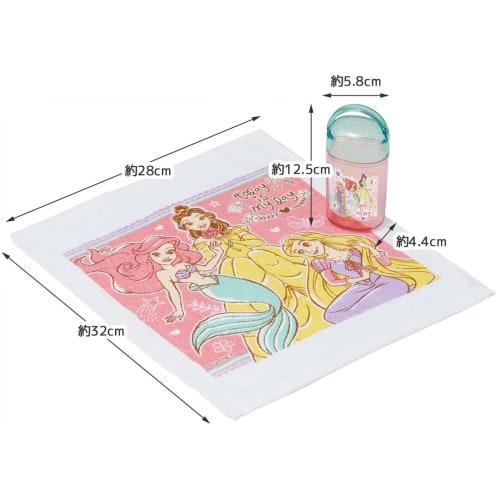 Skater Antibacterial Wet Towel Set with Case Wet Towel Disney Princess 23 Made in Japan 32 x 30.5cm OA5AG-A