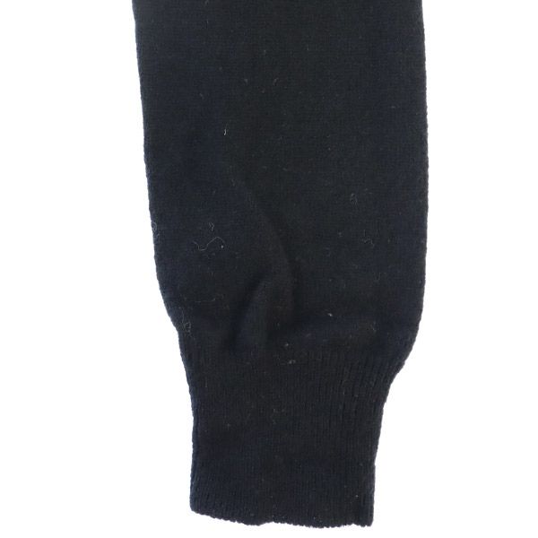 FRED PERRY One-point embroidery pattern Long sleeve V neck sweater S knit Women Used