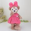 cushu cush ShellieMay Duffy Minnie Dark Pink Polka Dot Dress Size Small Costume, ShellieMey, Mouse-like & Ribbon, 43cm,