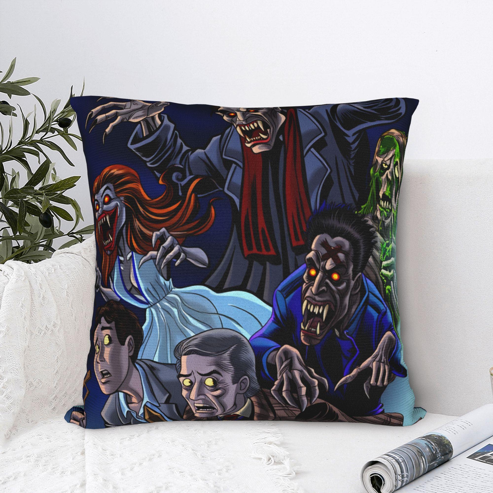 Fine Glasses Unisex Horror Film Frighteds Nights Pillow Case Morden Pillow Cover Soft Pillowcases For Chair Sofa Home Decor