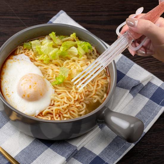 2Pcs Squid Noodle Fork Heat-Resistant Antennae Salad Serving Fork Cute Squid Shaped Cooking Tools for Ramen Pasta Salad