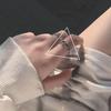 S925 Sterling Silver Roman Numeral Open Ring for Women - Trendy, Retro, and Stylish