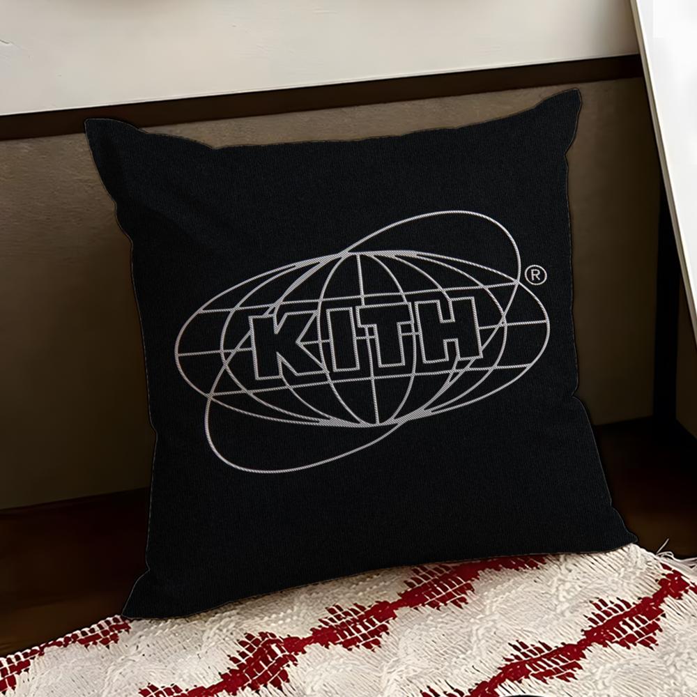 Classic Logo KKITH Cushion Cover Reversible Soft Durable Pillow Cover Home Car MultiScene Use for Daily Comfort
