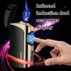 NEW Premium Dual Arc USB Charging Lighter Windproof Personalized Creative Male Gift Boyfriend Cigarette Accessories