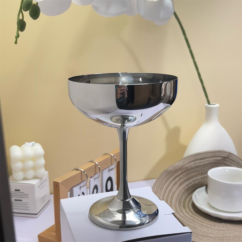 304 Edelstahl Dessertbecher Eisbecher Doppelwandige Dessertservierbecher Geeignet für Eis und Dessert