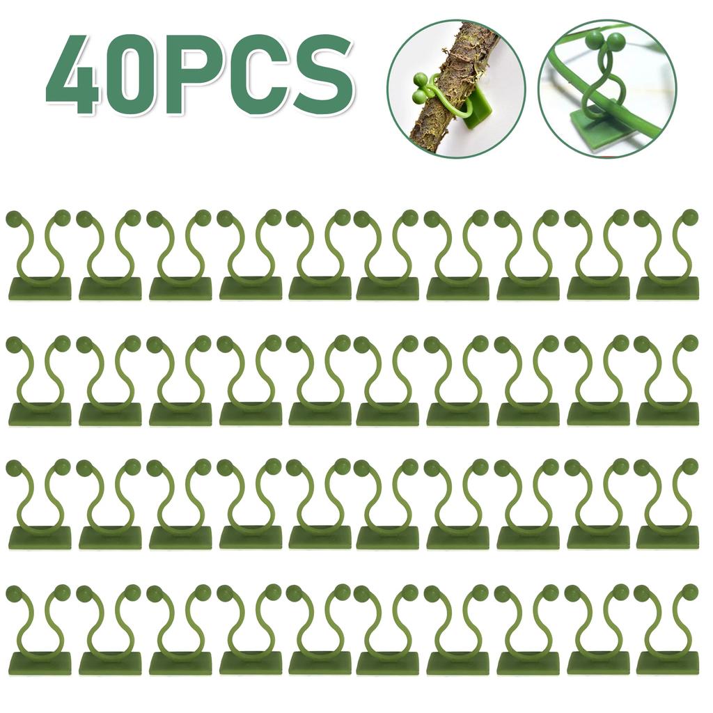 100-10PCS Plant Climbing Wall Self-Adhesive Fixed Buckle Hook Fastener Tied Fixture Buckle Garden Plant Wall Climbing Vine Clips