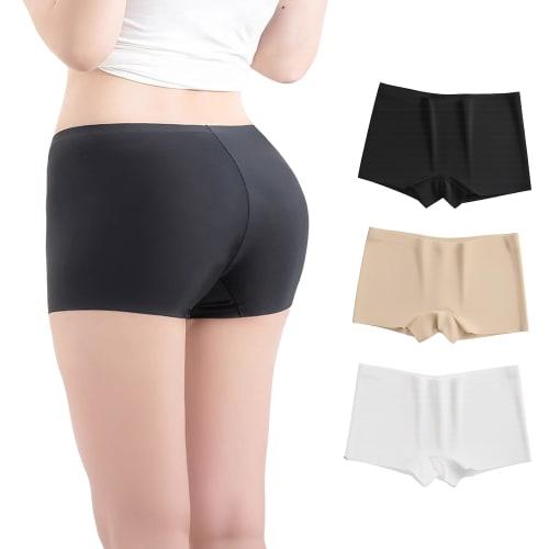 MOTOR KANTO Women's Leggings [3-Pack] Cute Panties for Underskirts, Show-Off Panties for Girls, Middle and High School Students, Non-See-Through Inner