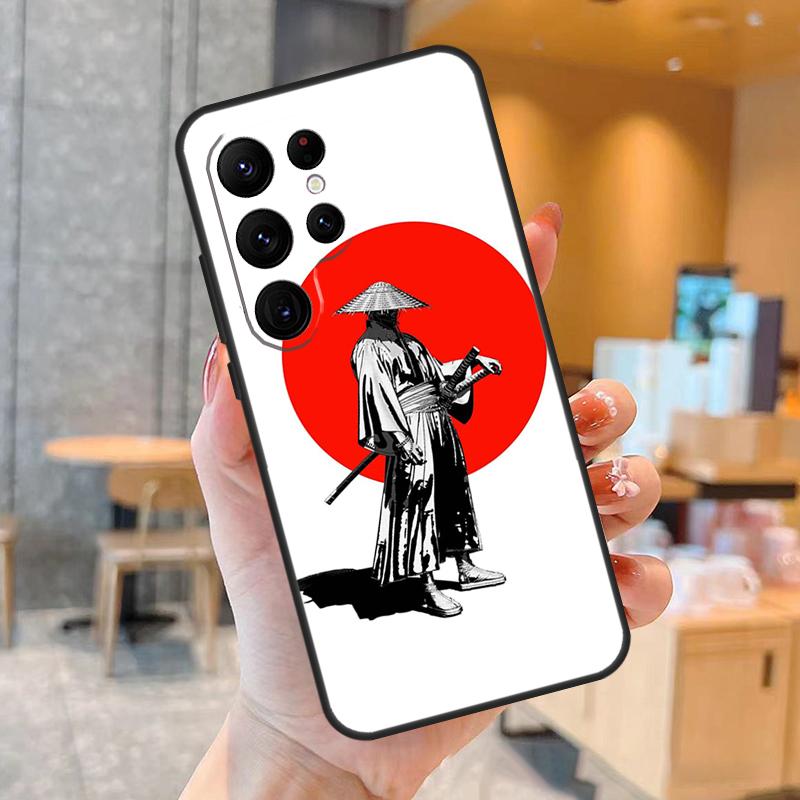 Anime Japanese Samurai Phone Case For Samsung Galaxy S25 S24 S23 S22 S20 S21 Ultra S9 S10 Plus S25 FE Back Cover
