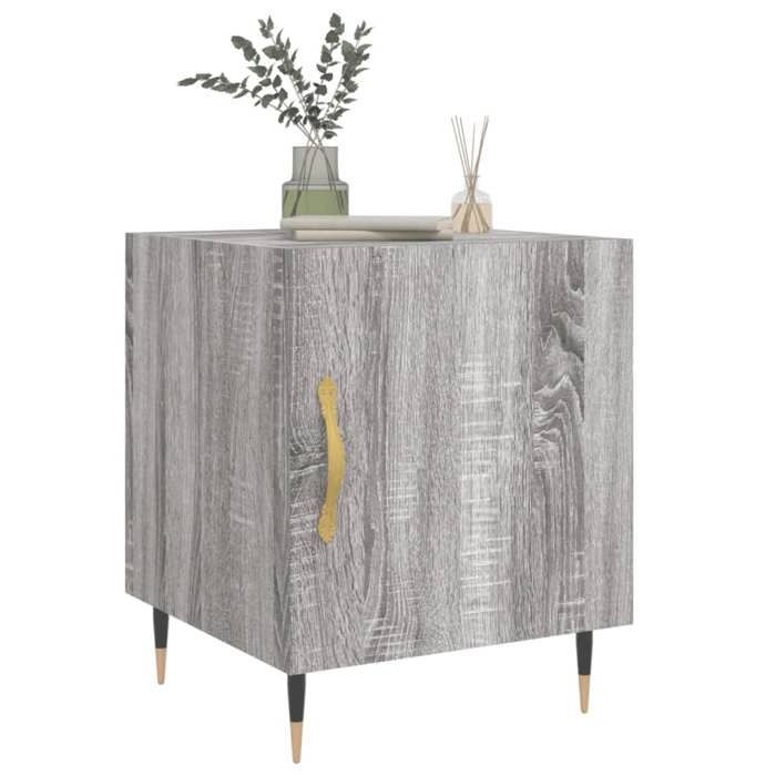 Maison Exclusive - Tables de chevet 2 pcs sonoma gris 40x40x50cm bois d'ingénierie