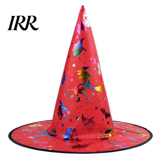 Halloween Party Accessory Witch Wizard Hat, Adult Kids Cosplay Cone Hat with Spider Pointed Web Star Decor, Gothic Costume Prop, Trick or Treat for