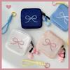 Multifunctional Small Stuff Pouch Organizer Bag and Removable Strap Set Elegant Bowknot Daily  Storage Solution