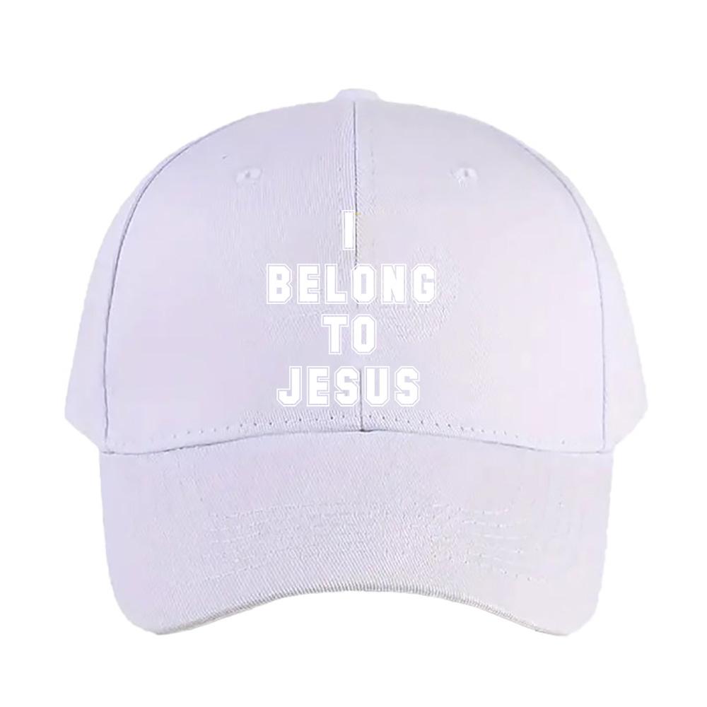 I Belong To Jesus Caps Summer Adult Baseball Cap Adjustable with Curved Brim Duckbill Hat Protection Sun Hats