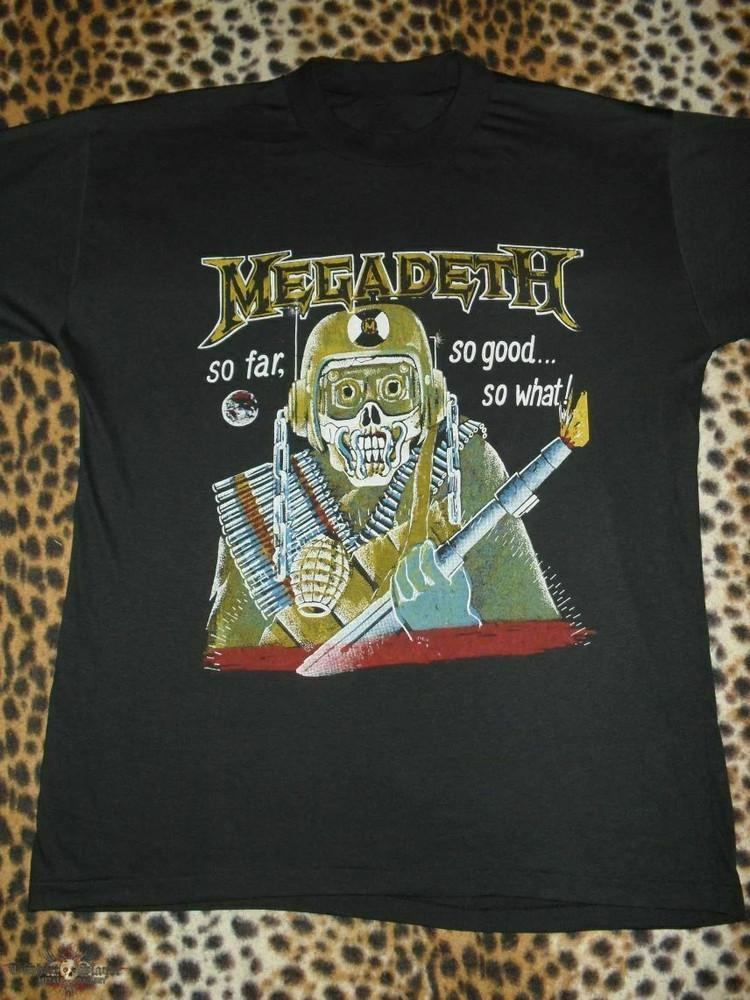 

Футболка Megadeth so For So Good So What Унисекс Хлопковая футболка S-4XL US023 Унисекс Футболка XXXXL