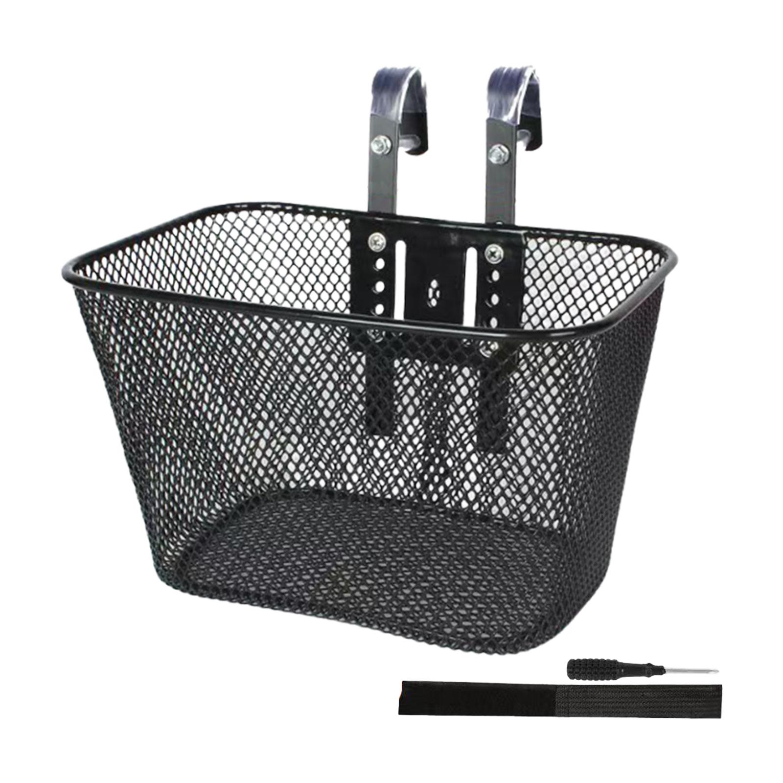 Kids Bike Basket Metal Easy to Install Waterproof Kids Tricycle Basket