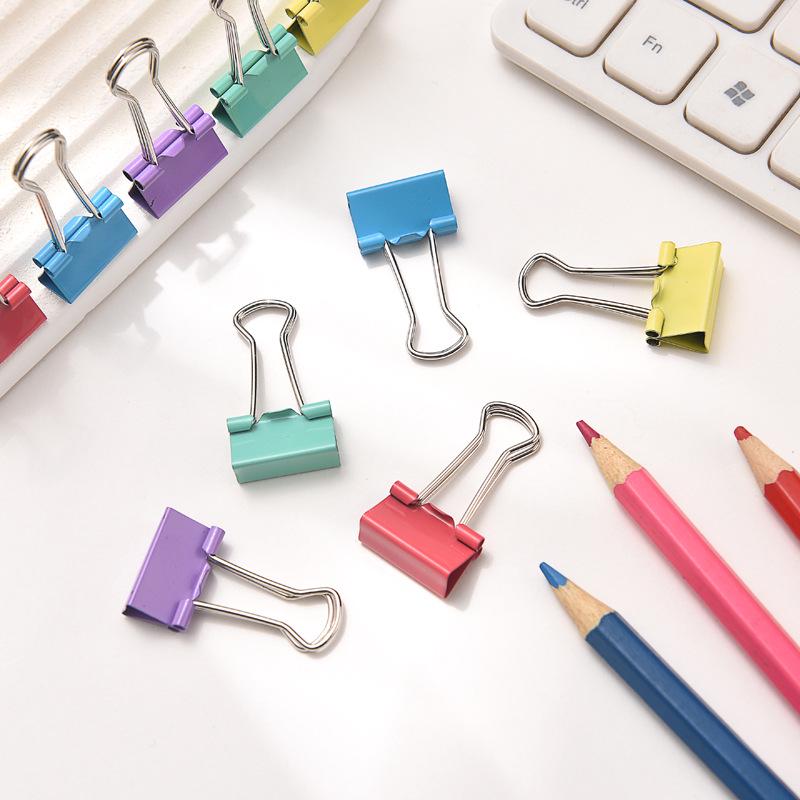 Colorful Swallowtail Journal Clips - 19MM, Reversible Tail, Fresh Style