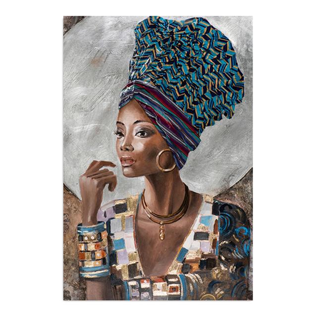 

Национальный стиль, женская картина на холсте, африканская черная женщина, абстрактные настенные художественные картины, постер, современный декор для гостиной, принты, фреска 30x40cm