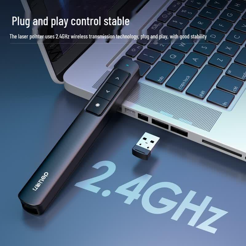 Deli 2808 Wireless Presenter with Laser Pointer