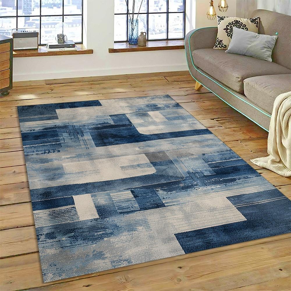 2025 New Style Bohemian Abstract Fashion Modern Art Carpet Rug for Living Room Bedroom Home Sofa Decoration,Non-slip Floor Mat