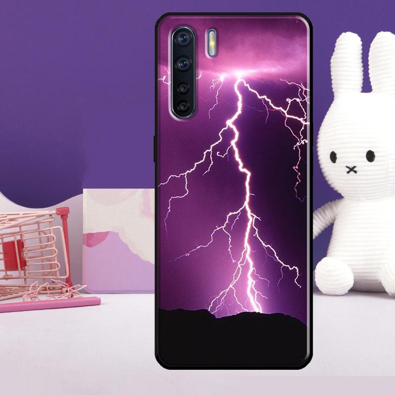 Sky Lightning Style Case For Oppo A54 A74 A94 A80 A60 A40 A18 A38 A58 A78 A98 A96 A76 A16 A15 A17 A57 A77 A5 Pro