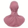 Stretchy Breathable Hijab Snap Closure Hijab for Women Moisture-Wicking All-Season Full Coverage Headscarf,Hijab for Ramadan, Sports & Casual Wear