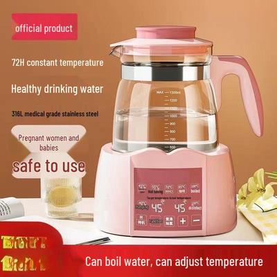 Health Pot Multifunctional Glass Kettle: Insulated, Constant Temperature, Boiling, Milk Warmer, and Disinfector - Fully Automatic.