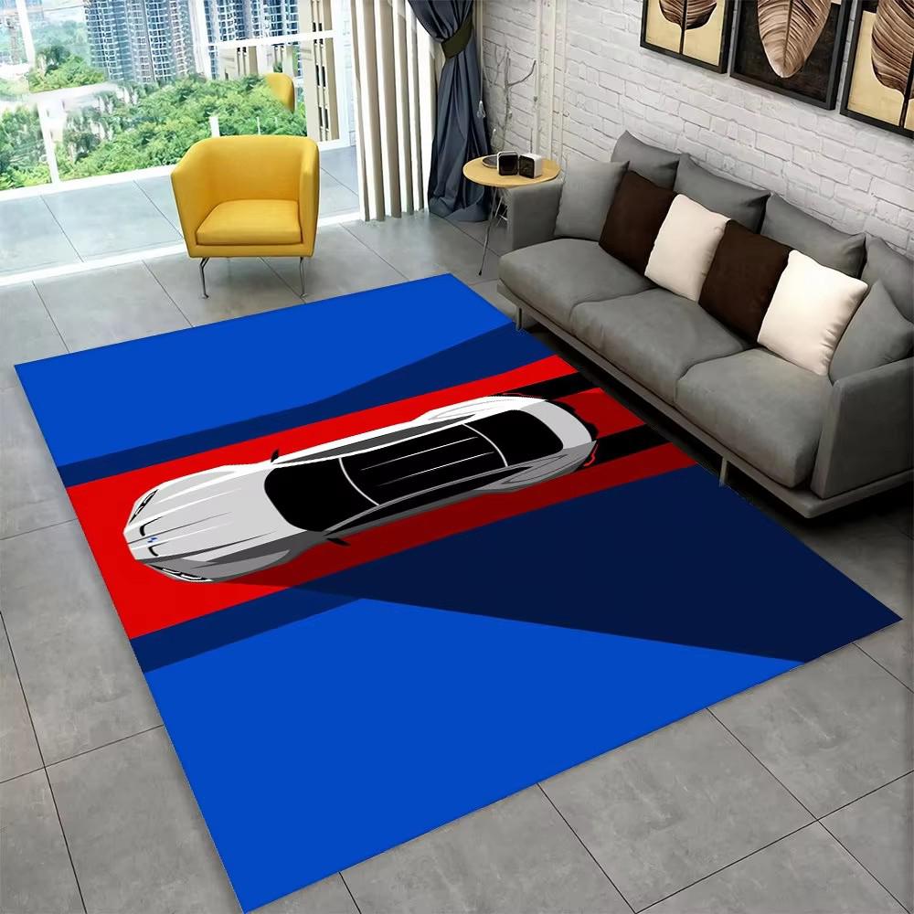 Racing Sports Car Area Rug Large,Carpet Rug for Home Living Room Bedroom Sofa Doormat Decor,Kid Paly Kitchen Non-slip Floor Mat