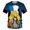 Summer Trend: The Simpsons 3D Printed Children's T-shirt Short Sleeve