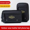 2025 Men's Multifunctional Canvas Phone & Coin Waist Bag - Wear Horizontally or Vertically