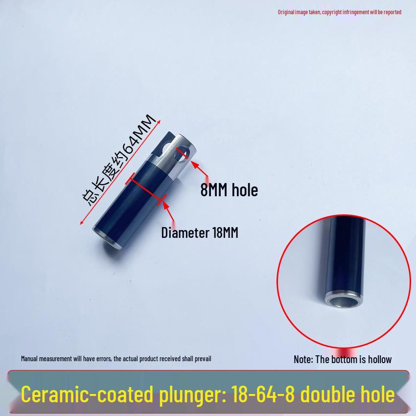 Universal High-Pressure Car Washer Pump: 1812 Plunger Piston Rod with Black Spray Porcelain Plunger & White Ceramic Tube