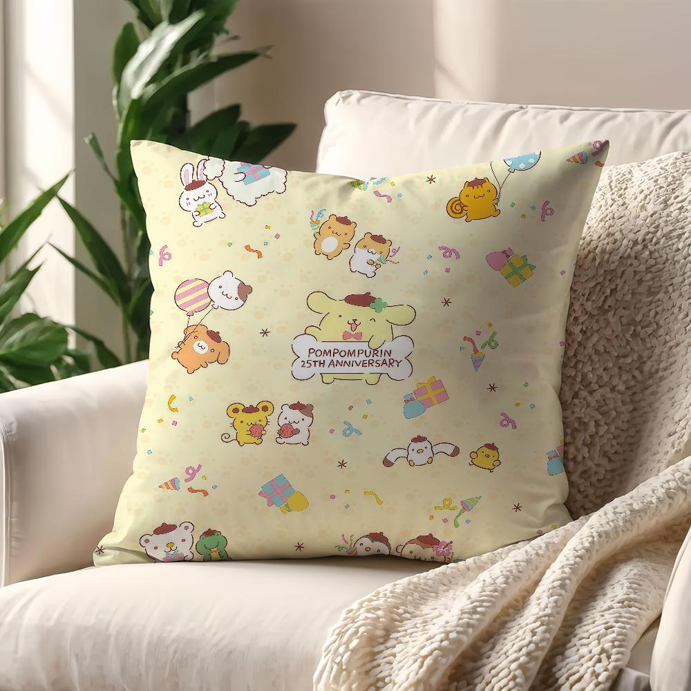 P-Pompompurin Cute Cushion Cover For Pillow Printing Sofa Decoration Home Car Room Coffee Shop Office Nordic Simplicity