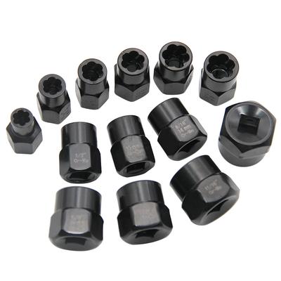 13PCS Impact Bolt & Nut Remover Set Bolt Extractor Removal Tool Set with Storage Box