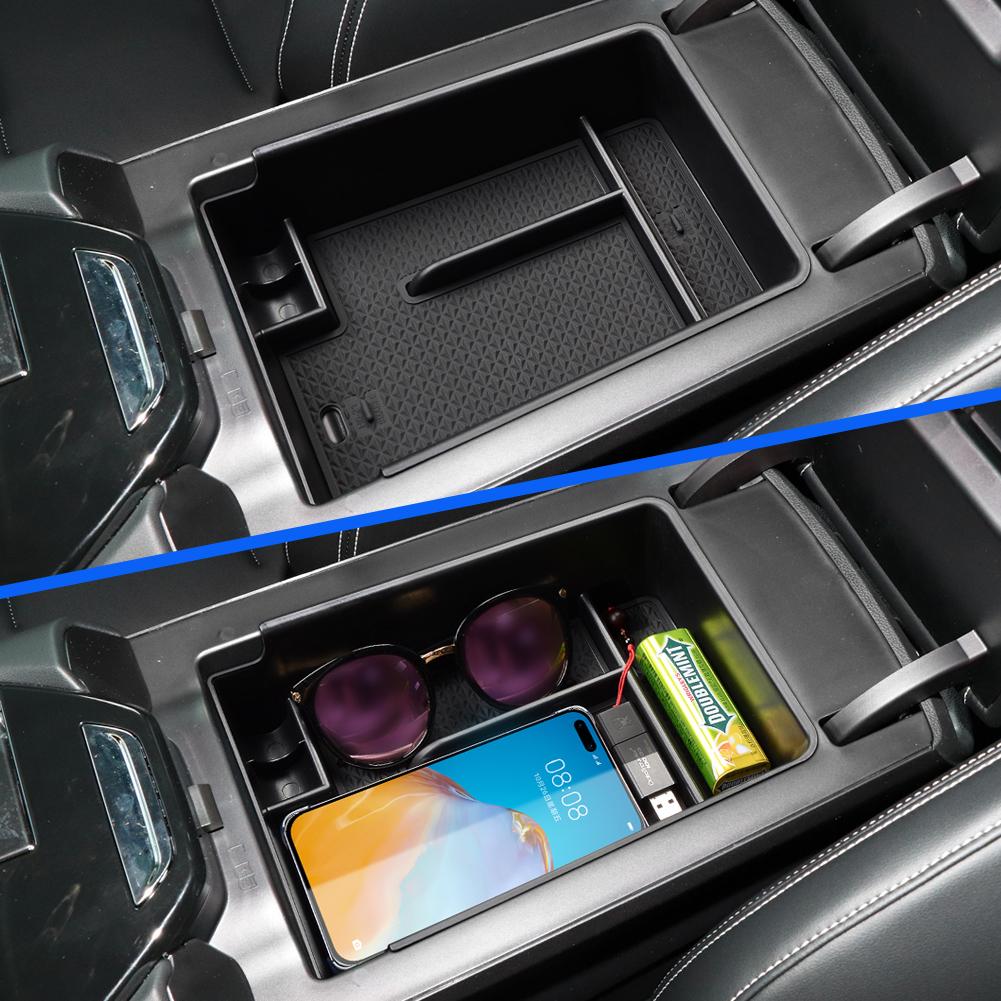 For HAVAL H6 3rd Gen GT 2025-2025 Car Armrest Storage Box Accessories Center Console Stowing Tidying Tray Black ABS