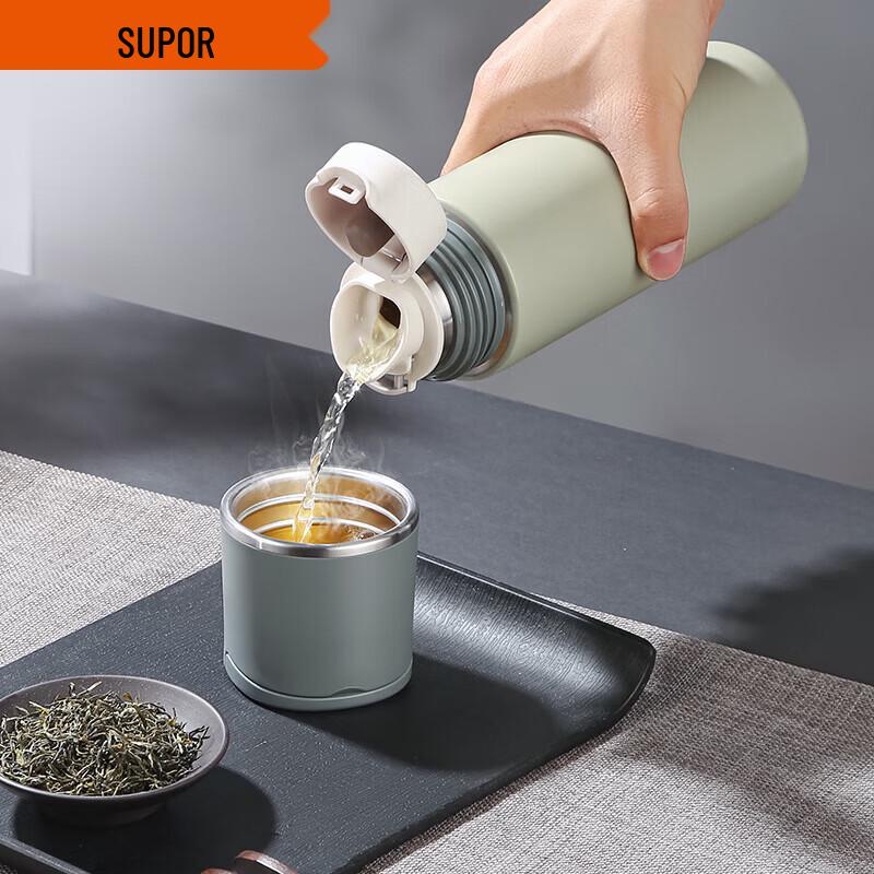 

SUPOR 316L Stainless Steel Insulated Portable Tea Tumbler